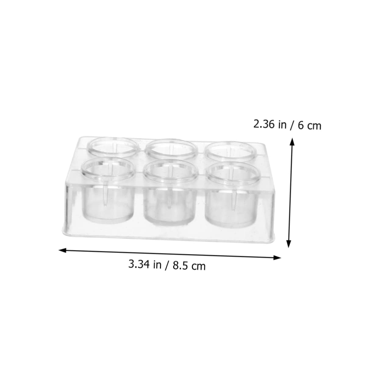 NAMOARLY 1 Chemical Reaction Plate Cell Culture Plate Tissue Culture Dish Spot Plate Lab Well Storage Plate Reaction Plate Clear Lab Culture Plate Petri Dish Transparent Plastic