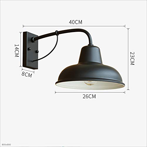 Lampe murale extérieure étanche style américain rétro pour escalier