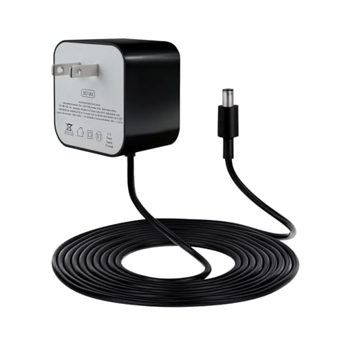 ZTTXL 30W Power Adapter for Echo (4th Gen), Echo (3rd Gen), Echo Show 10 (3rd Gen), Echo Show (2nd Gen), Echo Show 8, and Echo Plus (2nd Gen), 5.8Ft AC Adapter Power Cord
