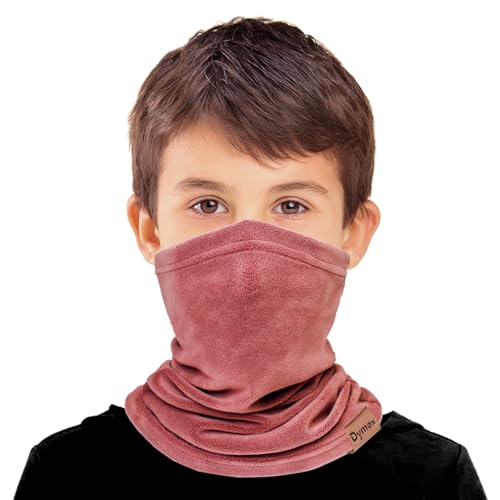 Dymex 2 PCS Kids Neck Warmer Gaiter Winter Fleece Neck Cover Balaclava Windproof Face Cover Mask for Ski Motorcycle2