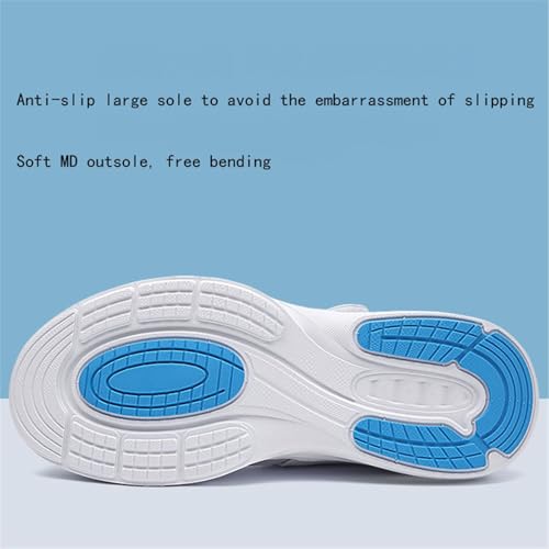 CLSQLXYJZC Women's White Adjustable Nurse Shoes, Summer Casual Breathable Hollow Slip On Non Slip Leather Nursing Shoes, Comfort Mesh Lightweight Running Training, for Hospital Work4