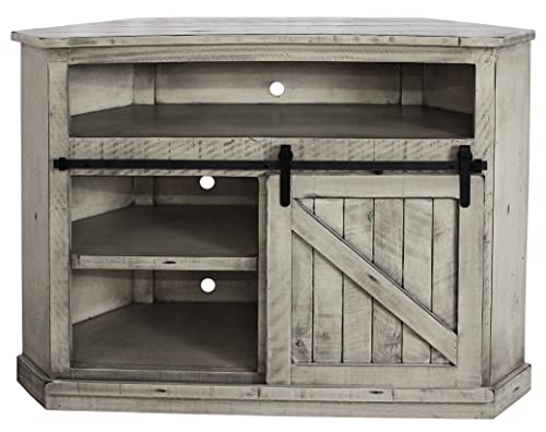 Rustic Tall Bower Corner TV Cart miniatura 2