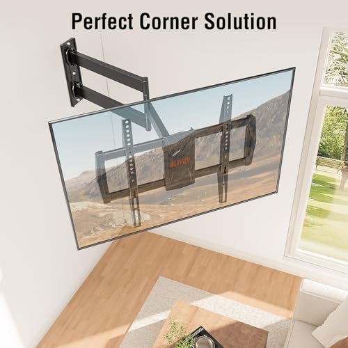ELIVED Long Arm TV Mount for Most 42-75 Inch TVs, 32\" Long Extension Arm Corner TV Wall Mount, Articulating Wall Mount tv Bracket Swivel and Tilt, Holds up to 99 lbs. Max VESA 600x400mm, YD1036