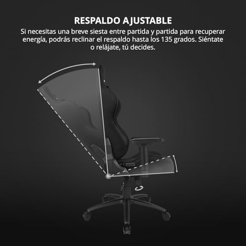 Silla de tela transpirable Drift DR110 con pistón clase 4 8
