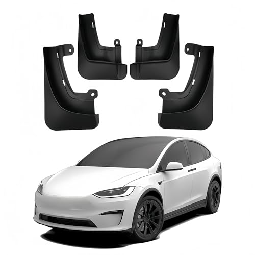 Guardabarros para Tesla Model X que evitan daños por piedras y salpicaduras 4