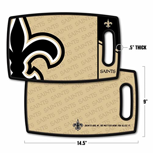 Image of YouTheFan NFL New Orleans Saints Logo Series Cutting Board