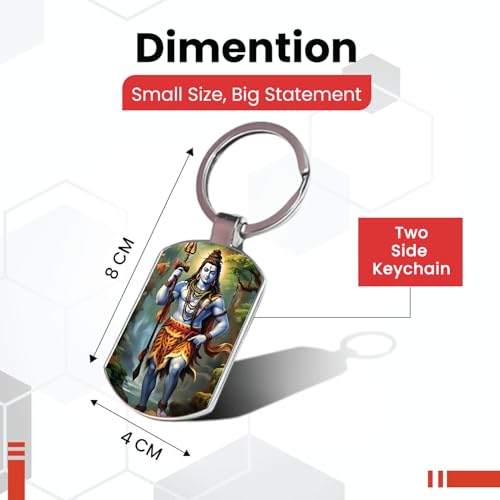 Image of Stylish Metal Keychains with Permanent Glossy Print - Inspirational Quotes & Spiritual Designs - Perfect Key chains for loved ones, Personal Use, Gifts & Return Gifts