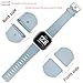 Wepro Band Compatible with Fitbit Versa 2 Bands for Women Men, Soft Band Compatible with Fitbit Versa Bands, Sport Waterproof Breathable Replacement Wristbands Strap for Versa Lite, Small, Turquoise