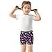 Sletend Colorful Bat Girls’ Comfy Lined Shorts Lightweight & Skin-Friendly Cotton for All-Day Comfort Ideal for Travel Beach or Home Lounging Toddler Sizes