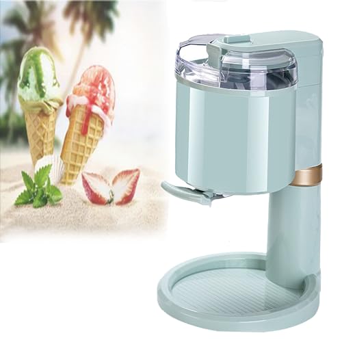 OzcNykt Macchina per Gelato Soft, Macchina per Gelato Elettrica, Macchina per Gelato Soft Completamente Automatica da 1 Litro per Gelato, Miscele, Frullati, Palline di Gelato