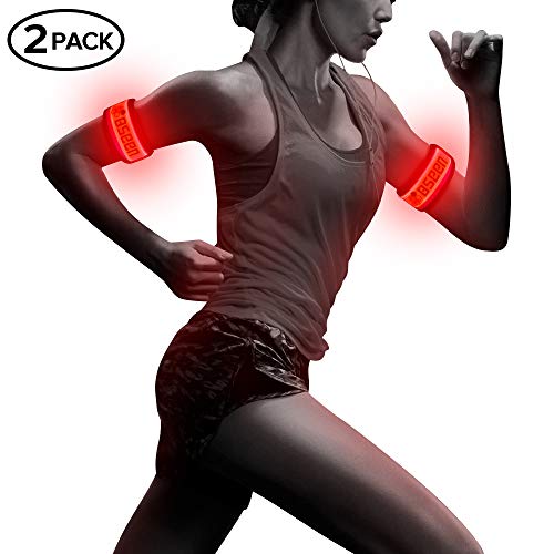 Pack of 2pcs- LED Sports Saftey Flashing Reflective Armband with High Visibility Light