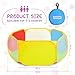 Eocolz Kids Ball Pit Large Pop Up Toddler Ball Pits Tent for Toddlers Girls Boys for Indoor Outdoor Playhouse Baby Playpen w/Zipper Storage Bag, Balls Not Included (Blue Yellow Red Green)