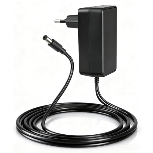Fuente de alimentación de 12 V y 2 A - Adaptador de Corriente alterna con Entrada de 200-240 V y Cable de 1,5 m. Conector de 5,5 x 2,1 mm. Ideal para iluminación LED, routers, GPS y más.