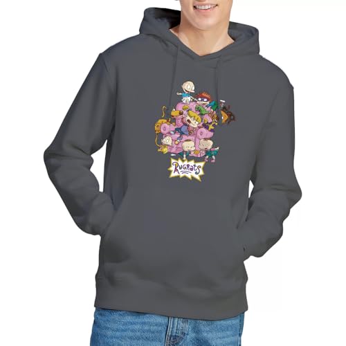 Sweat à capuche Rugrats Chair anthracite S idéal pour vos moments de détente et soirées séries