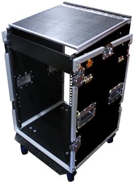 Mr. Dj CASE7000 Flight Chest Style DJ Case with Mixer/CD Case and Built-In Folding Table (Blue)