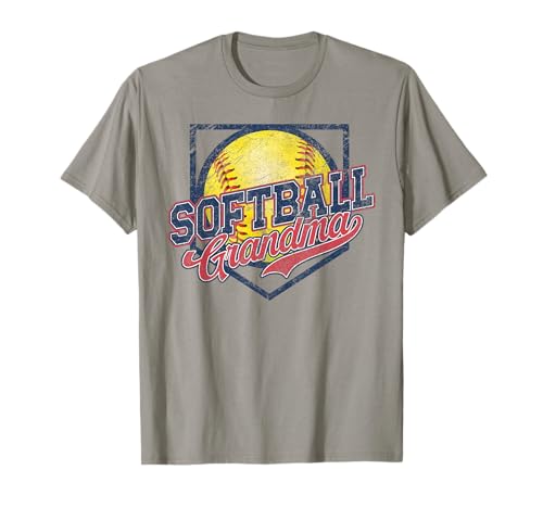 Retro Softball Grandma Vintage Softball Grandma Mothers Day T-Shirt