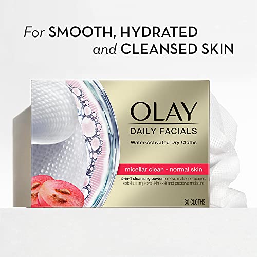 Olay Daily Facials Hydrating Cleansing Cloths, 33 Count (00075609041273) #TOP5