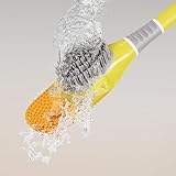 Minicoco Cute Diving Duck Toilet Brush 360° Bendable Brush Head Bathroom Cleaning Tool Vertical and Seat Set Wall Mountable Toilet Brush Bathroom Accessories (White) - Image 7