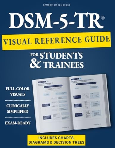 DSM-5-TR Visual Reference Guide for Students & Trainees: Study Smarter, Diagnose Faster, and Build Clinical Confidence — With Flowcharts, Symptom Grids, and ICD-10 Crosswalks