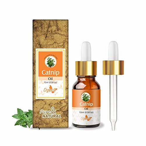 Image of Crysalis Catnip (Nepeta Cataria) Oil|100% Pure & Natural Undiluted Essential Oil Organic Standard For Skin & Haircare|Induces Calm & Relaxation, Tightens Skin, 15ml