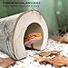 JDHAVMOS Natural Birch Medium Critter Cave - Half Trunk Hideout for Reptiles, Small Pets, Safe Natural Habitat Hide.