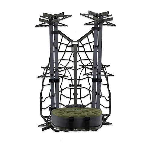 Image of XOP Air Raid Evolution - Cast Aluminum Hang On Tree Stand for Hunting - Deluxe Deer Stand, Platform Dimensions - 21.5 inch X 31 inch