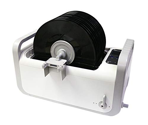Life Basis CD-4875 - Limpiador digital por ultrasonidos para discos de vinilo (7,5 L, 35 kHz, 410 W, con soporte para discos y tubo de desagüe)