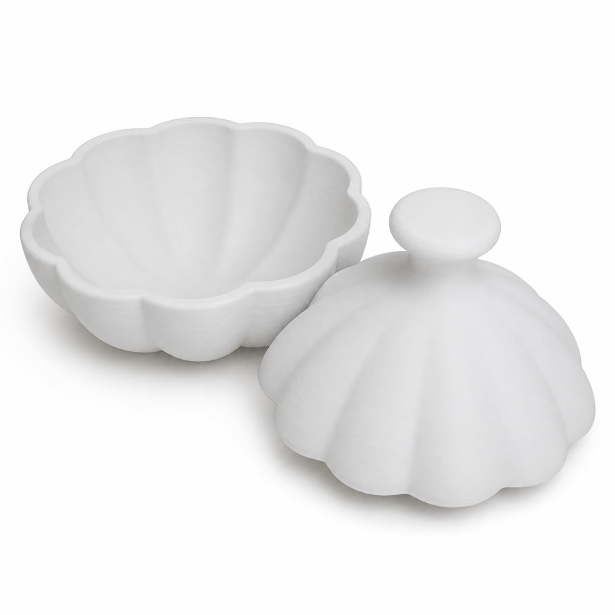 Splash N Color White Splashncolor Garlic Keeper Storage Container With Lid – Ventilated Garlic House Holder | Freestanding Counter Organizer | Keeps Bulbs Fresh Longer | Kitchen Pantry Root Vegetable