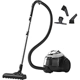 AEG CLEAN 6000 Staubsauger Beutellos, Starke Zyklontechnologie 700 W, AllFloor Bodendüse, 6-stufige Filtration - hygienisch saubere Luft, 1,6 l Staubbehälter, 12 m Aktionsradius, 73 dB, Weiß, AL61C2SW