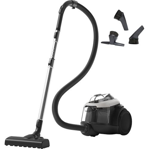 AEG CLEAN 6000 Staubsauger Beutellos Starke Zyklontechnologie 700 W AllFloor Bodendüse 6-stufige Filtration - hygienisch saubere Luft 1 6 l Staubbehälter 12 m Aktionsradius 73 dB Weiß AL61C2SW