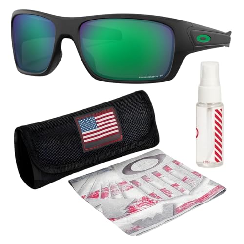 Image of Oakley TURBINE OO9263 Rectangle Shape Sunglasses With Official Eyewear Kit | Men's Sunglasses