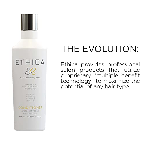 Ethica Anti-Aging Conditioner | Volumizing Conditioner For Men And Women, Improve Thinning, Stressed And Damaged Hair, Plant Based, Cruelty-Free, 16.9 Fl. Oz / 500 Ml #TOP3