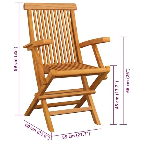 Chaises de jardin en teck pour oublier le manque de place sur la terrasse