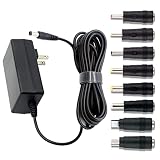 5V 2A AC Adapter Charger, Replacement 8 Tips Versatile Regulated Power Adapter for MP3/MP4, Tablet,