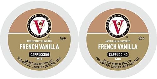 Victor Allen's Coffee French Vanilla Flavored Cappuccino, 42 Count Single Serve Coffee Pods for Keurig K-Cup Brewers (Pack of 2)