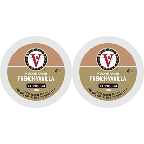Victor Allen's Coffee French Vanilla Flavored Cappuccino, 42 Count Single Serve Coffee Pods for Keurig K-Cup Brewers (Pack of 2)