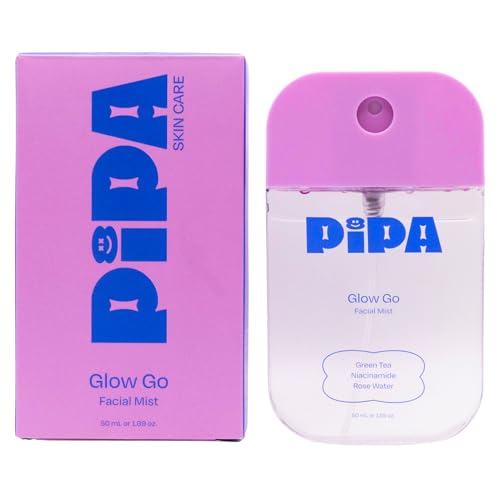 Skincare Glow Go Facial Mist, 30ml with Organic Rose Water | Kids Face Moisturizer, Skin Care for Kids & Tweens