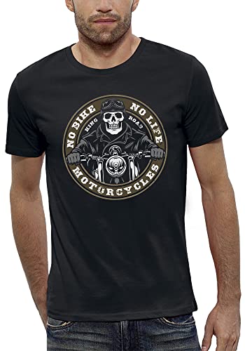 T-Shirt Bikers No Bike no Life vêtement idéal pour les sorties moto