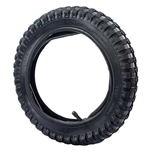 Pylorixz Motocicleta Bicicleta 12 1 / 2X2,75 NeumáTico Interior + NeumáTico Exterior para 47Cc 49Cc Dirt Pit Moto de Motocicleta