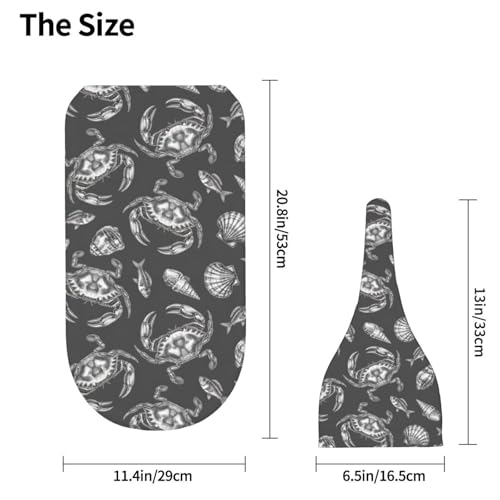 Image of Seafood Crab Newborn Swaddle Blanket with Beanie Set Soft Baby Sleep Sack Stretch Adjustable Swaddle Wraps Receiving Blankets