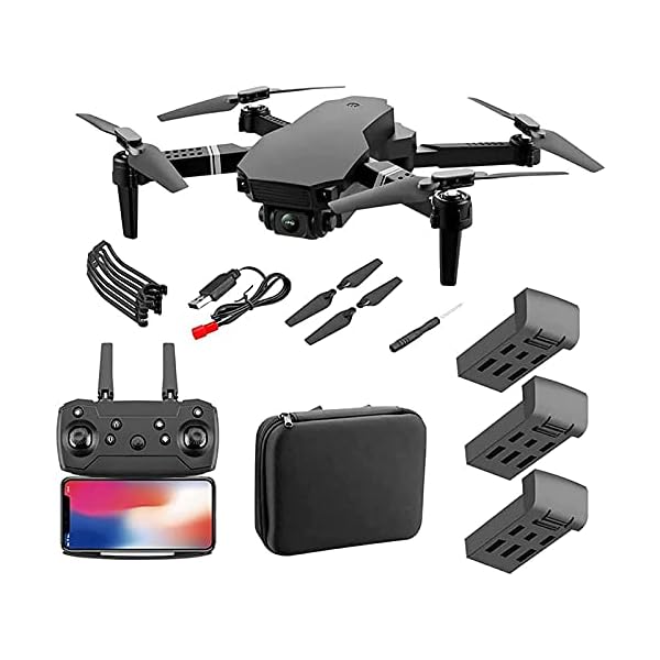 Drohne GPS WiFi 4K HD Live-Videokamera-Drohne für Anfänger,Höhenhalten,automatische Rückkehr,Gestensteuerung,Follow Me…