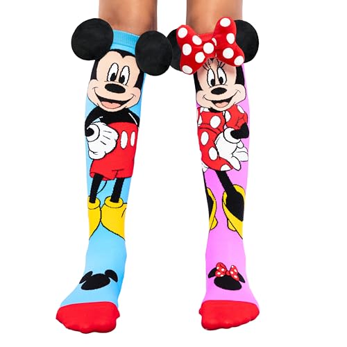 Calcetines Disney Mickey y Minnie con tejido suave y elástico de alta resistencia
