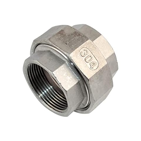DAN SPEED Female x Female Stainless Steel SS304 Malleable Straight Union Coupling Pipe Fitting F/F (2inch) Cover