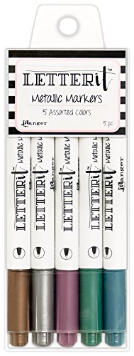 Ranger Metallic Markers, Synthetic Material, Multi-Colour, 15.5 x 6.2 x 1.2 cm