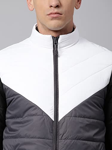 Image of Dennis Lingo Men's Long-Sleeve Color Blocked Puffer Jacket - 2 Pockets, Lightweight, and Water-Resistant, Casual Winterwear for Men