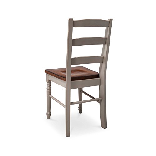 Image of APRODZ Bruges Wood Dining Chairs Only | Wooden Set of 2 Dinning Chair for Kitchen & Dining Room Chair for Cafeteria Living Room Home, Bedroom, Cafe and Hotels (Grey)