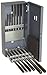 Alvord Polk 127-S-19 High-Speed Steel Chucking Reamer Set, Straight Flute, Uncoated Finish, 14-Piece, 1/8 Inch - 1/2 Inch Oversize and Undersize