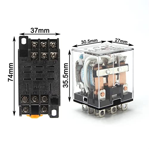 Relé intermedio HH63P LY3NJ 10A micro relé electromagnético 11 pines PTF11A 4