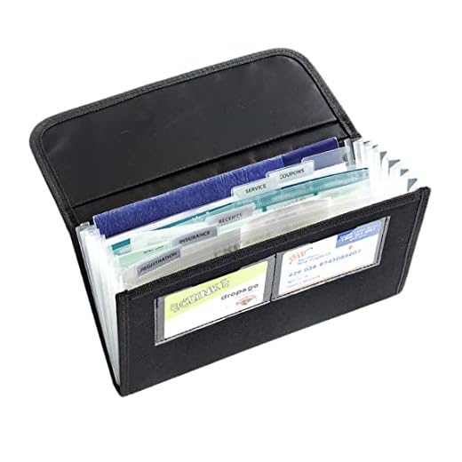 High Road Glove Box Organizer with Expandable Files for Registration, Insurance, Receipts and Cards