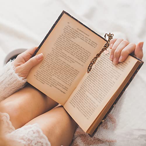 4 Pcs 7 Chakra Crystal Bookmark Antique Copper Metal Bookmark Beading Bookmarks Healing Stone Vintage Bookmarks Tumbled Gemstones Book Markers For Student Office Birthday Present (Retro Style) #TOP4